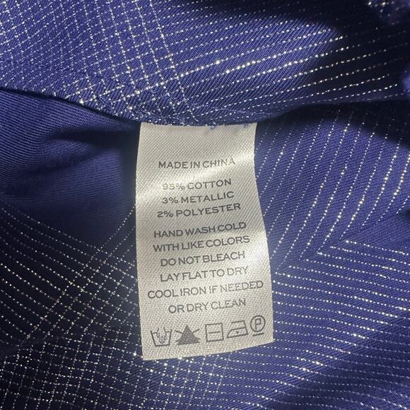 Hill House The Katherine Nap Dress in Navy Blue Glitter Check - Picture 5 of 5